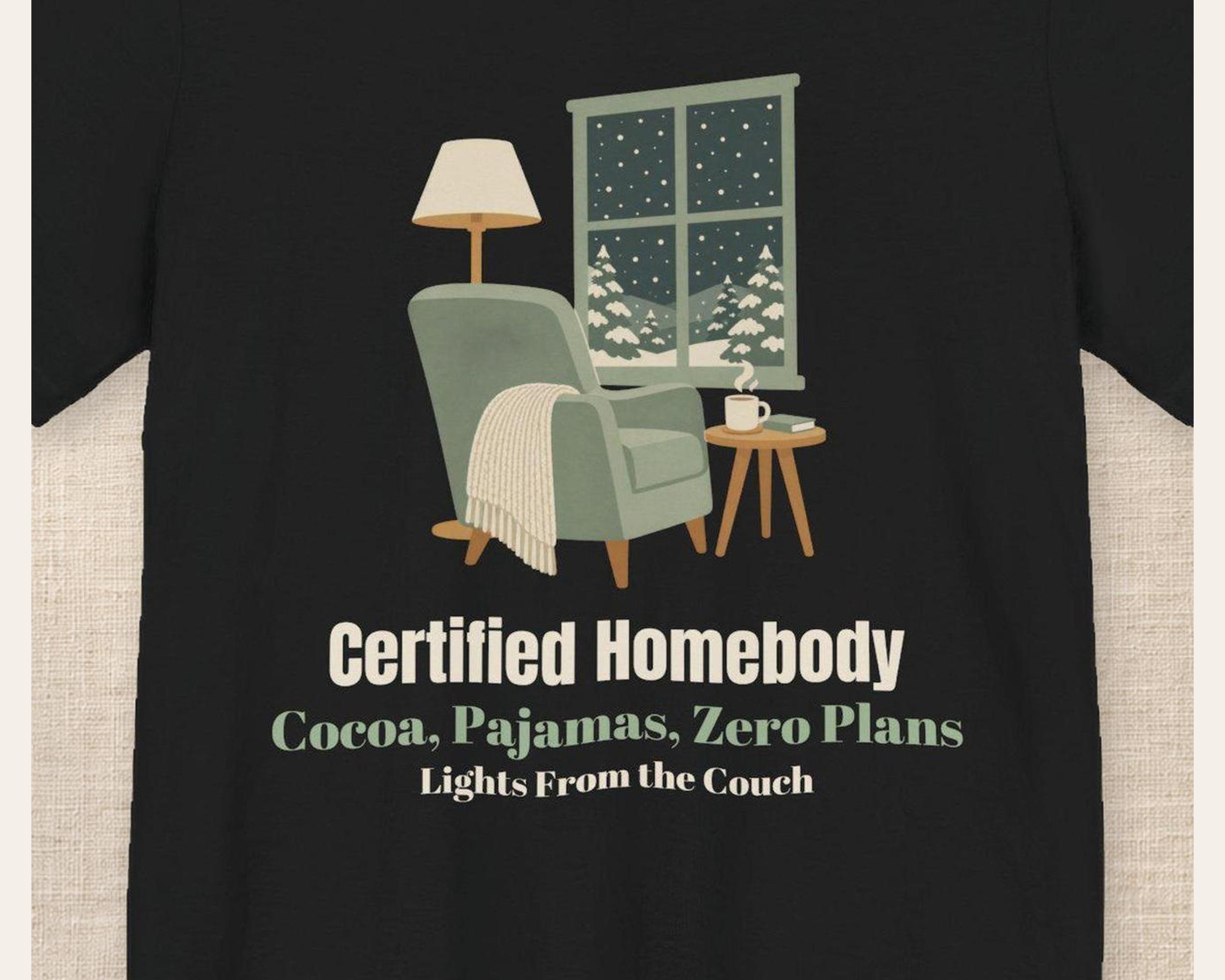 Certified Homebody Christmas Tee photo 3