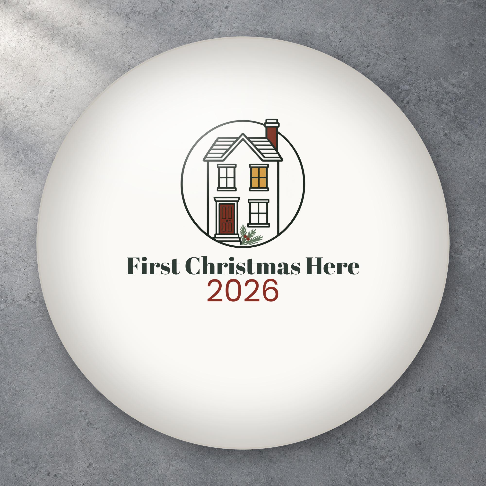First Christmas Here Townhouse Ornament photo 3