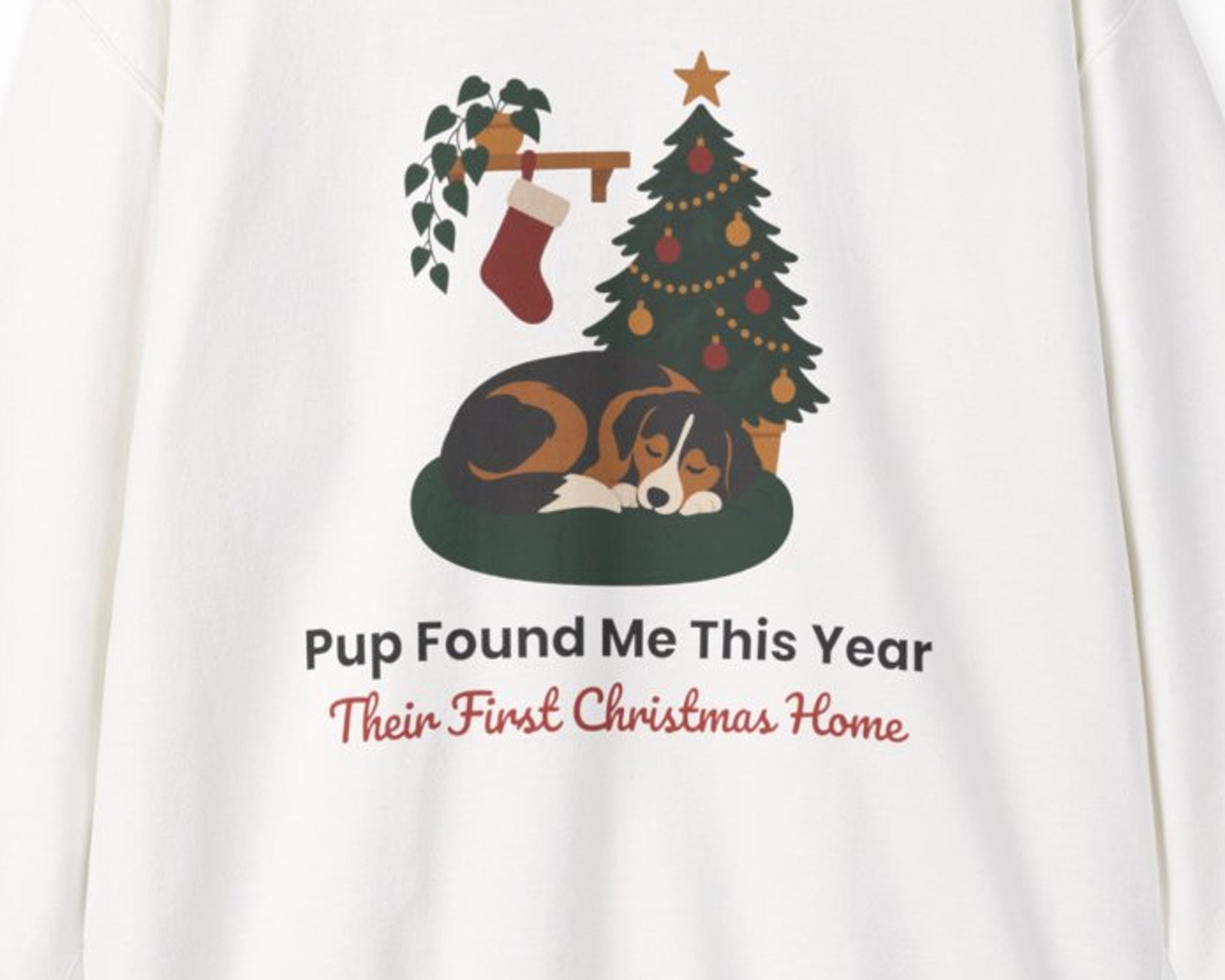 Rescue Dog Adopter Christmas Sweatshirt photo 3