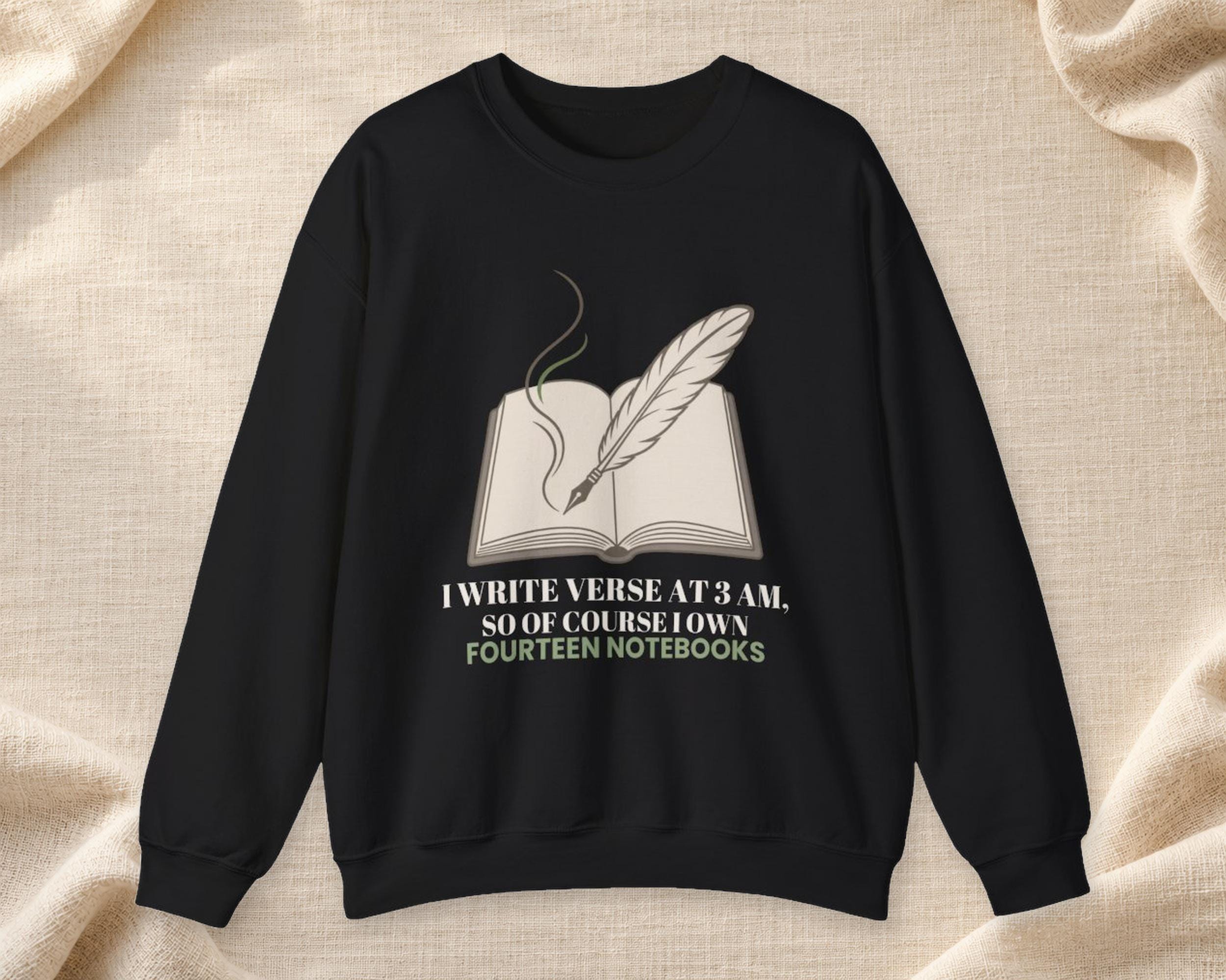 Verse at 3 AM Poet Sweatshirt photo 1