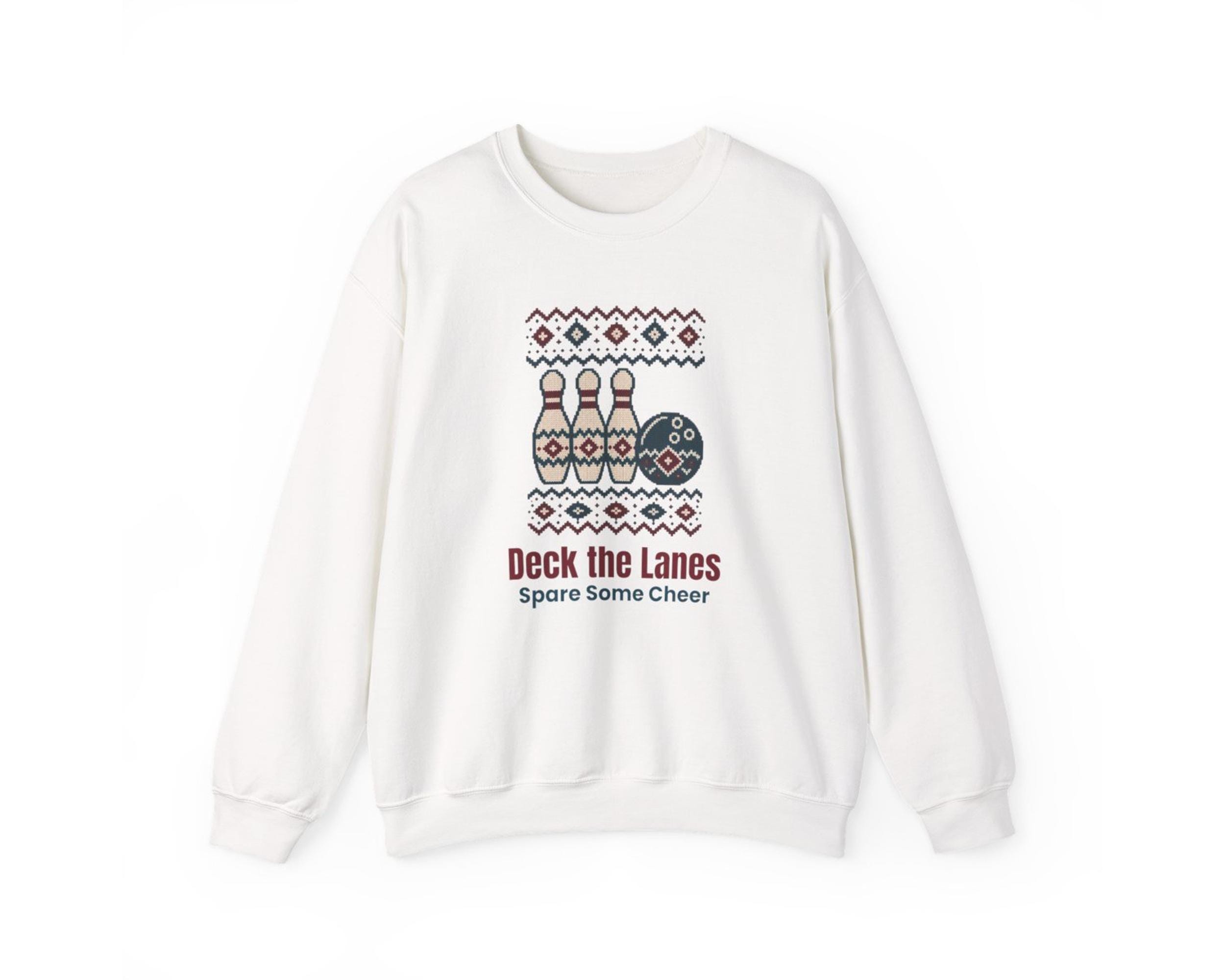 Deck the Lanes Bowling Holiday Sweatshirt photo 4