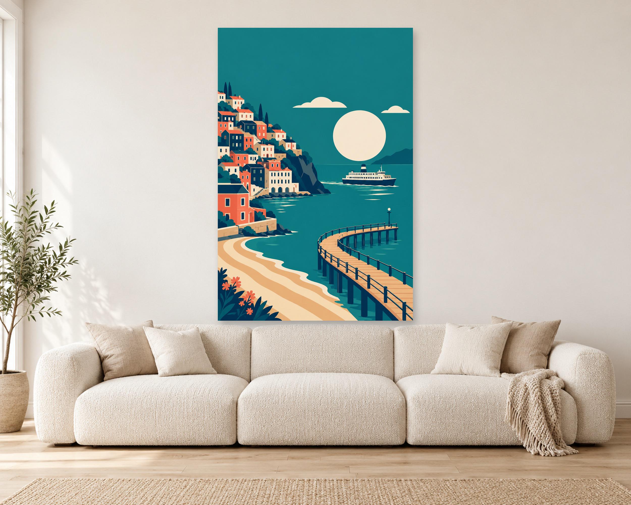 Harbour Town Mid-Century Poster photo 1