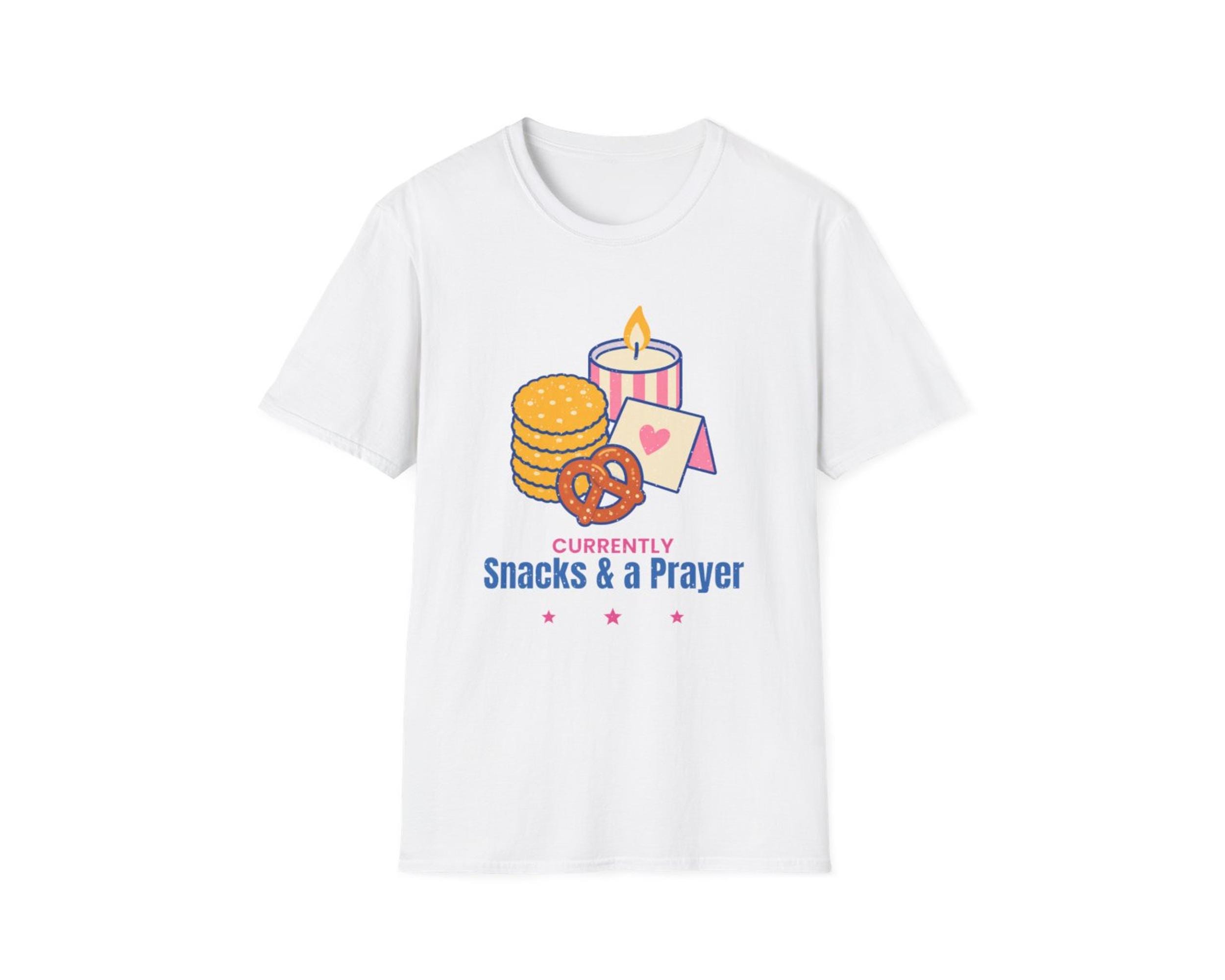 Currently Snacks and a Prayer Tee photo 4