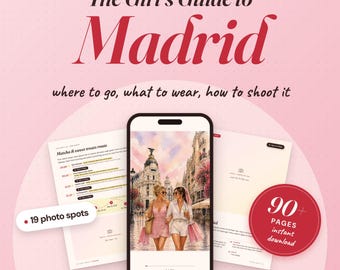 Guía de viaje a Madrid / Itinerario y lugares para fotos para un viaje de chicas / Viaje de madre e hija