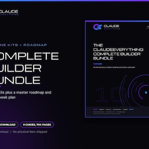 Claude Code Komplettes Builder-Bundle: Neun Anleitungen, Vorlagen, Starter-Kits, 12-Wochen-Roadmap