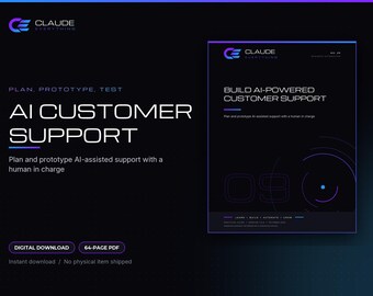 AI Customer Support Guide, Help Desk Planning, Node.js Prototype (Digital Download)