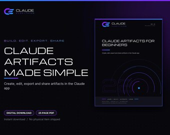 Claude Artifacts voor beginners PDF: Bouwchecklists, plannen en eenvoudige gereedschappen, printbare handleiding