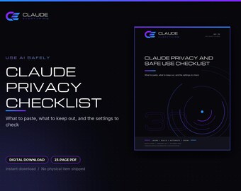 Claude Privacy Checklist PDF: Safe Use Guide for Beginners and Small Business