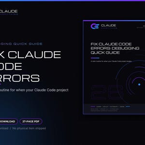 Claude Code Debugging Quick Guide PDF: Fix Errors, Bug Report Template and Checklist