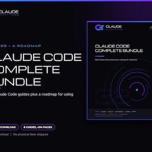 Claude Code Bundle: 8 Ebook Guides, Workflows, Debugging, Planning, Websites, SaaS, Skills, Costs