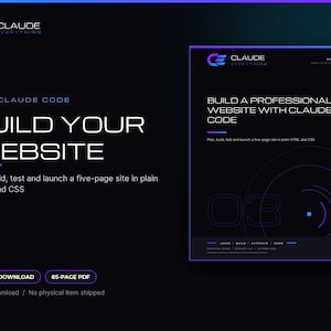Build a Professional Website with Claude Code, HTML CSS Tutorial and Starter Site Files