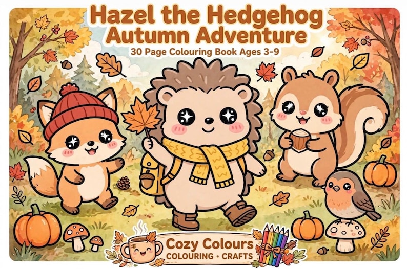 La aventura otoñal de Hazel la eriza imagen 1