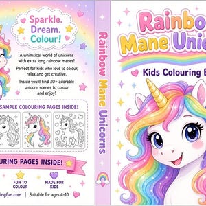 Eenhoorns kleurboek voor kinderen afbeelding 4