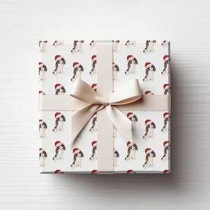 Personalized Pet Christmas Gift Wrap, Wrapping Paper, Hand Painted Dog/Cat Mug, Holiday Gift Wrap, Custom, Dog Lover, 20&quot;x29&quot;