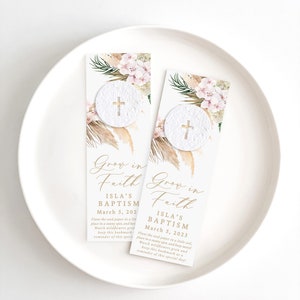 growNOTES™ Grow in Faith Bookmark Favor, with Plantable Seed Paper Attached, Communion, Christening, Seed Paper, Plantable Favors, Mailable