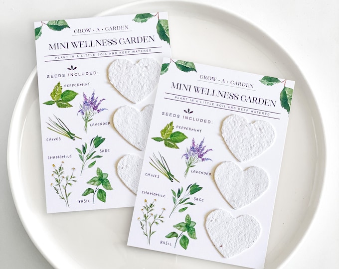 Grow-A-Garden Herb Garden Plantable Gift,  Seed Paper Craft for Kids - Herb Blend Seeds (10 Pack)