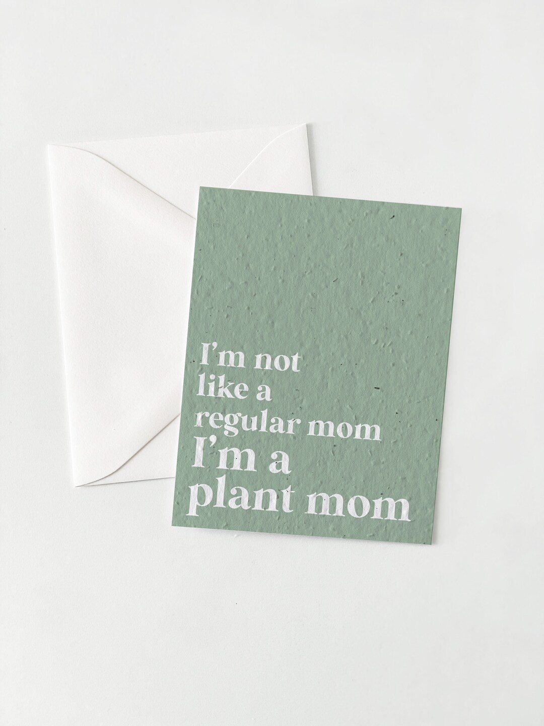 Grownotes™, Plant Mom Seed Paper Notecards, Plantable Cards, A2 Flat Cards, Envelopes, Eco ...