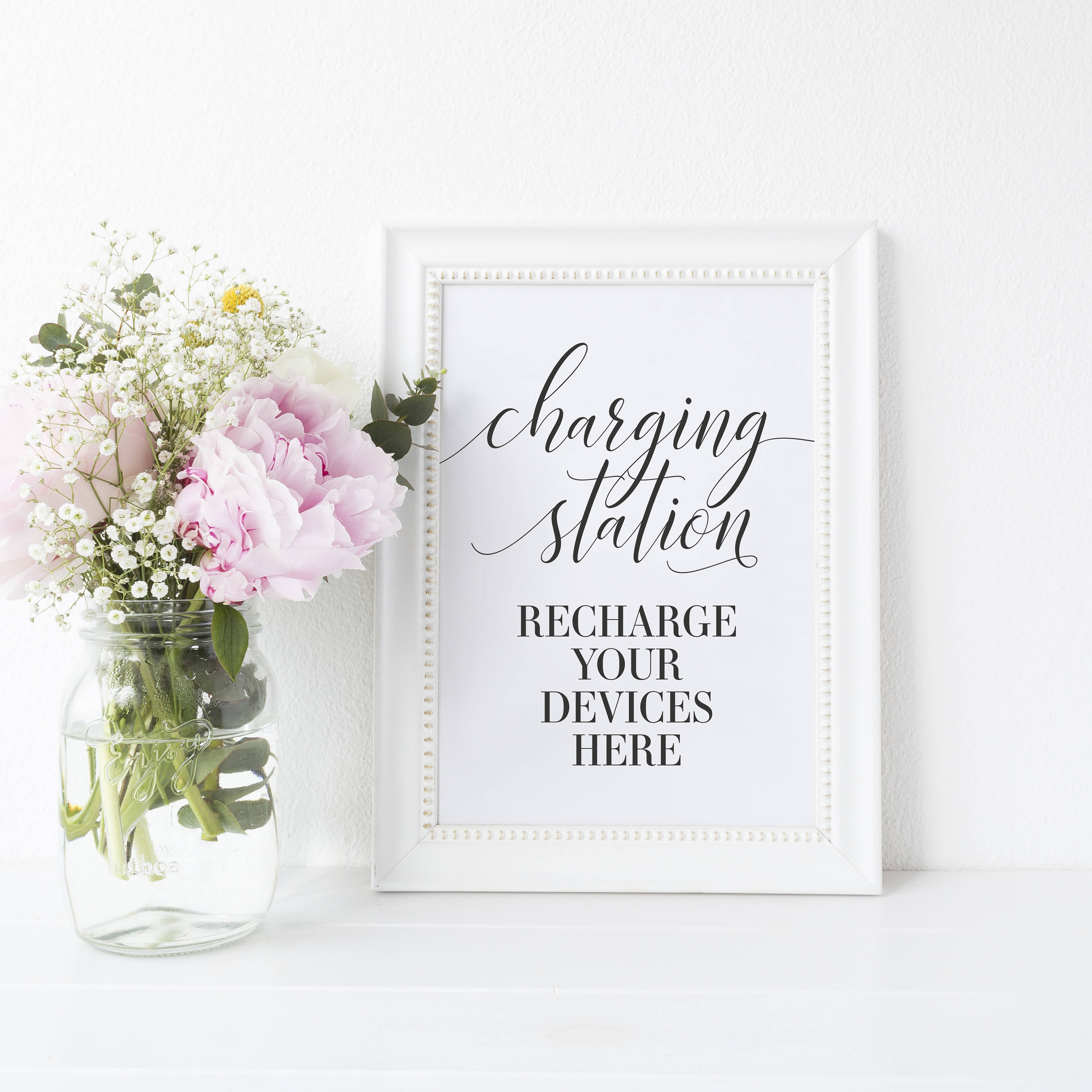 Recharge Printable Sign Charging Station Sign, Recharge Devices Print, Wedding Event Decor ...