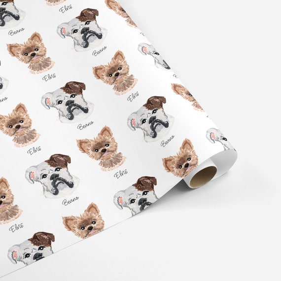 custom dog wrapping paper