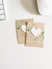 growNOTES™, Baby in Bloom Favor Cards, Seed Paper Cards, Greenery Wreath, Kraft Paper, Plantable Favors, Baby Shower Favor, Wallet Size, #52 