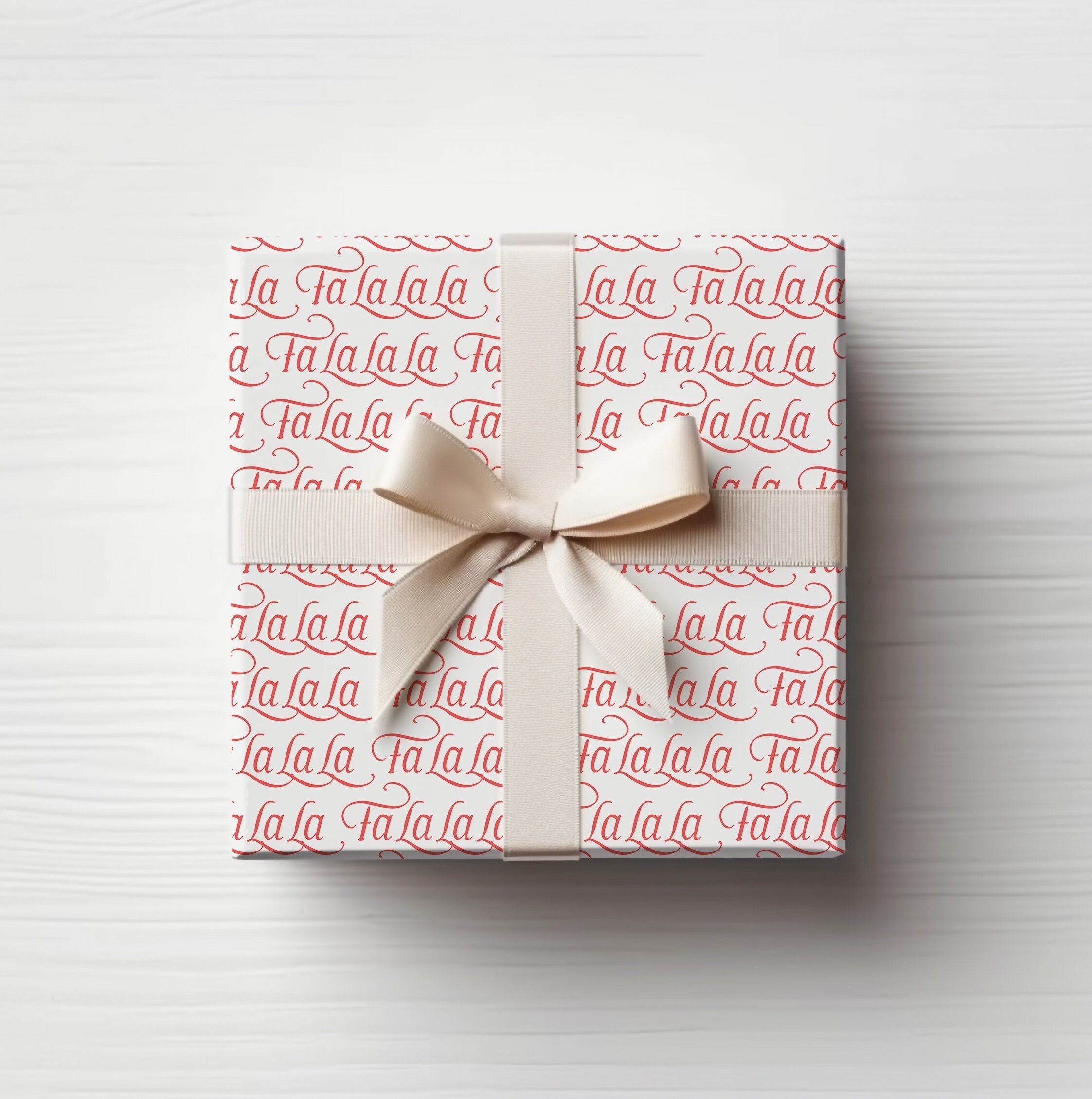 Red Falalala Wrapping Paper