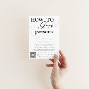 growNOTES™ Plantable Favor Cards, Grows Wildflowers, Seed Paper Packet, Wallet Size Guest Gift, Wedding, Shower, Botanical image 8