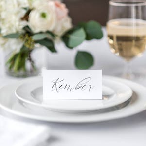 Fine Art Calligraphy Place cards, Wedding Place Card, Event Place Cards, Printable