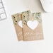 growNOTES™, Let Love Grow Favor Cards, Greenery Drop, Mailable Favor, Mini Seed Paper Cards, Plantable, Wallet Size, Wedding Shower, #1 