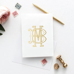 SEMI-CUSTOM Vintage Monogram Wedding Monogram Logo Simple Clipart Read Listing Before Purchase Non-refundable Crest #1