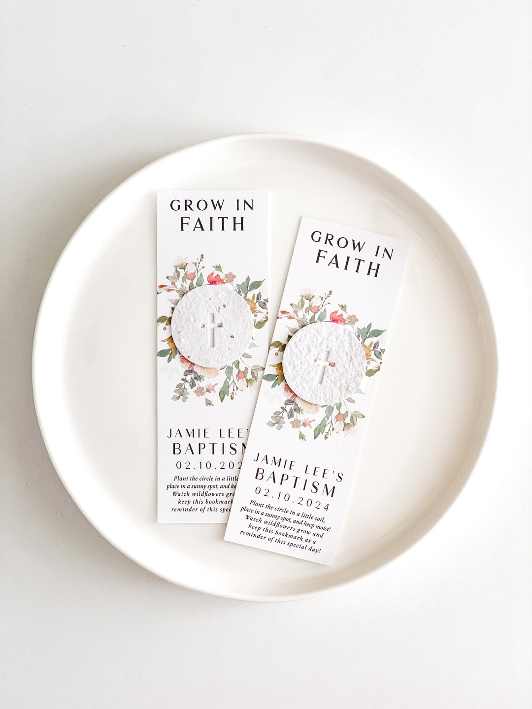 Grownotes™ Grow in Faith Bookmark Favor, With Plantable Seed Paper ...