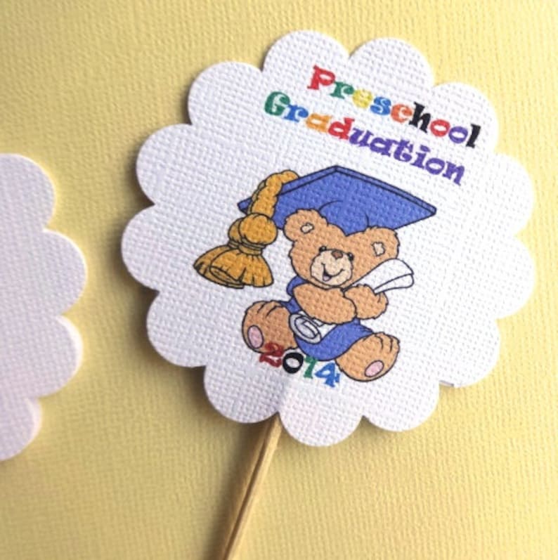 preschool graduation cupcake topper preschool graduation
