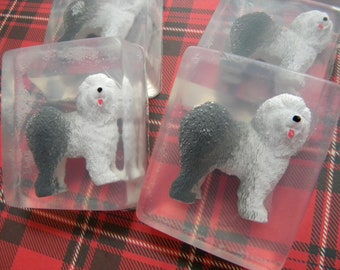 Old English Sheepdog soap party favors