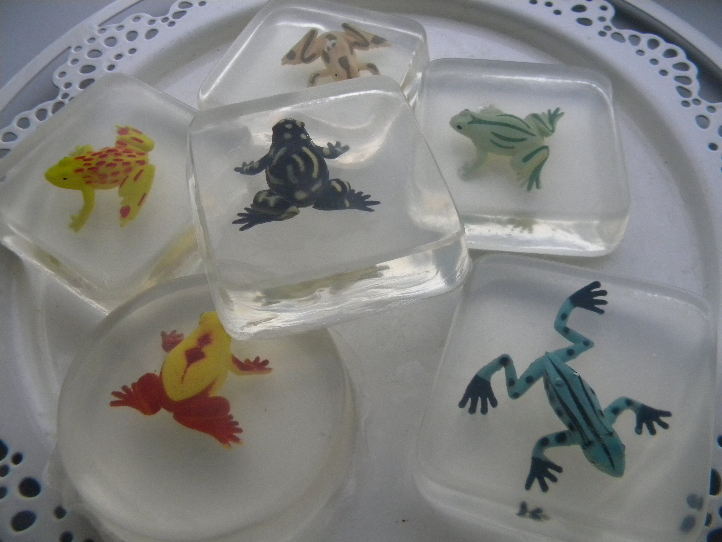 Frog soap / Party soap favors / Mini