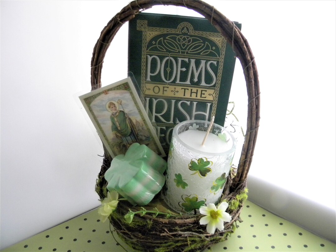 St. Patrick's Day Gift Basket Soap and Candles / Irish Gift Basket