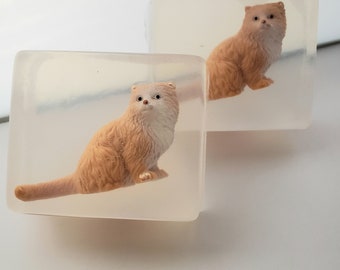 Cat soap party favors,  Feline soap