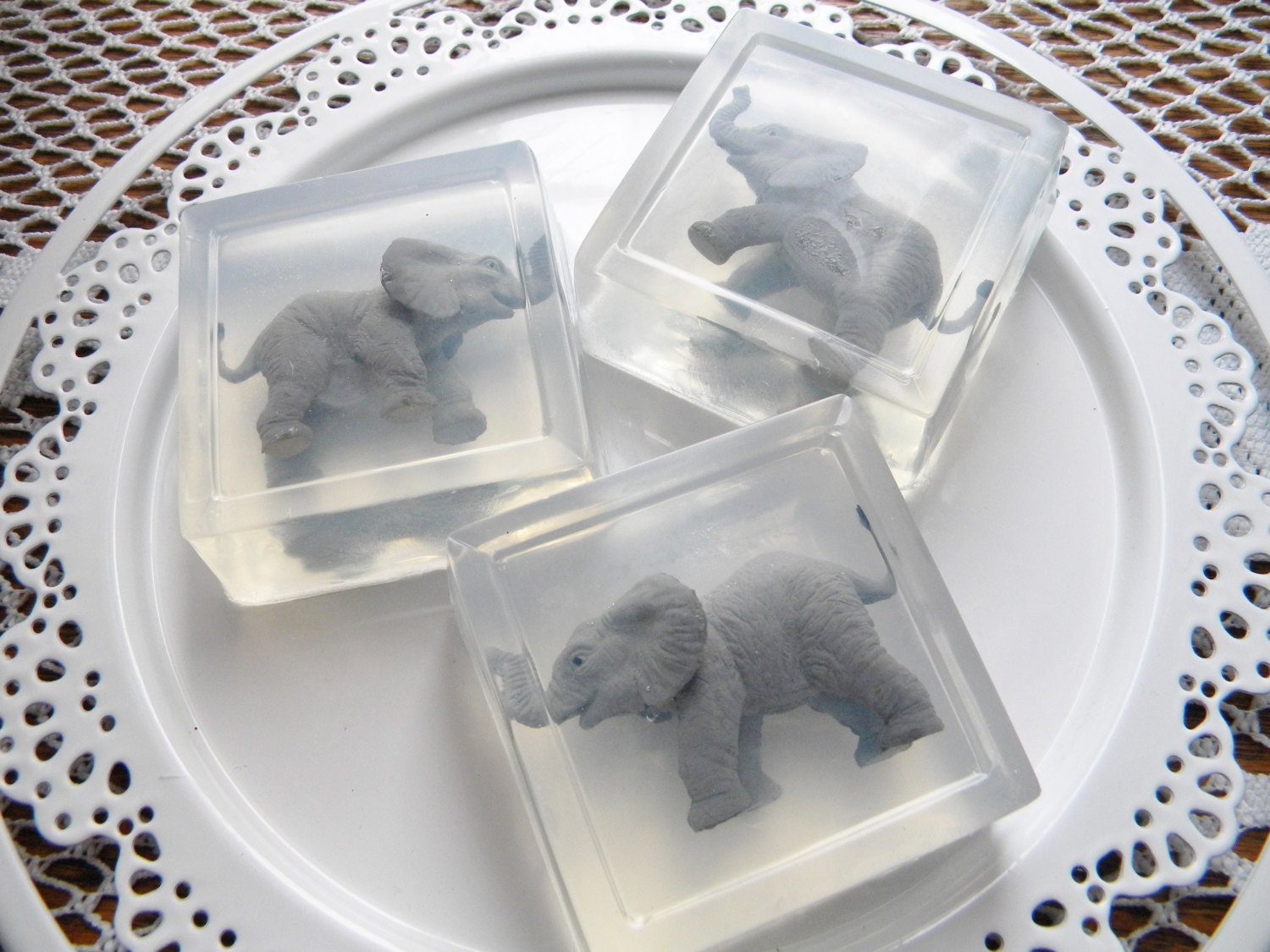 Elephant Soap Bars Safari Ltd. toy Baby Elephant Calf  Bath soap toy