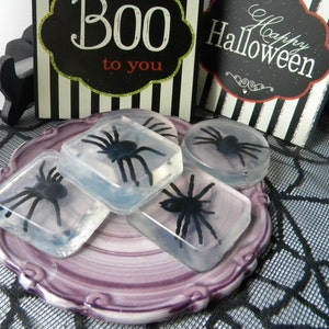 Spider Soap Favors / Halloween soap party favors image 5