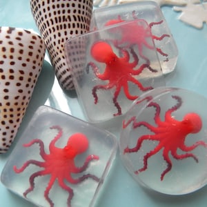 Octopus Soap  Party favors  Seaside decor