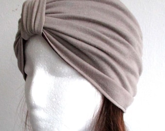 Reversible Jersey Turban Sewing Pattern, Pleated Hat (PDF Pattern, includes 10 sizes)