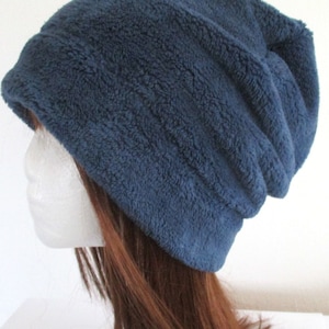 Patrón de costura para gorro holgado de lana Minky: 10 tallas (patrón PDF)