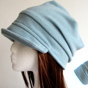 Visor Beanie Sewing Pattern PDF: Jersey Knit Hat, 6 Sizes (Woman, Girl)