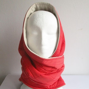 Quilted Winter Headscarf Sewing Pattern: Chemo Headcover (PDF)