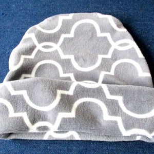 Slouchy Fleece Hat Sewing Pattern: Fold-Up Beanie, 8 Sizes (PDF Pattern)