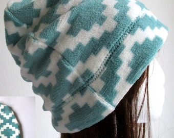 Slouchy Fleece Hat Sewing Pattern PDF: 8 Sizes, Chemo Cap