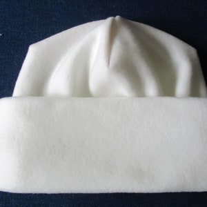 Fleece Beanie Sewing Pattern: Wide Cuff, 5 Sizes (PDF Pattern)