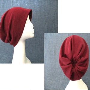 winter fall double layer slouchy jersey beanie hat sewing pattern pdf/ photo tutorial, women, men, girls, boys, 11 sizes image 2