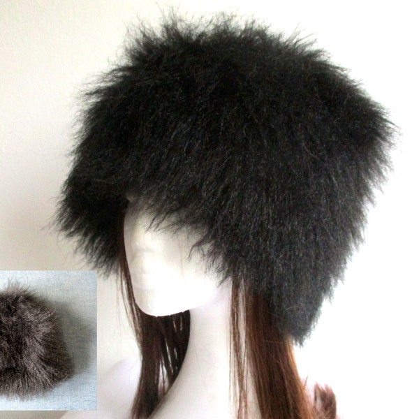 Gorro de piel sintética de quimio con forro polar de invierno/sombrero/patrón de costura de gorra pdf, 10 tamaños, para mujer niña niño hombre