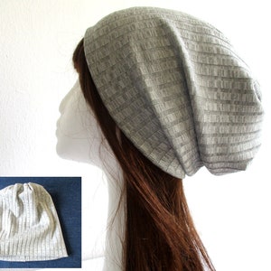 slouchy Chemo Beanie/ Mütze Schnittmuster pdf in 10 Größen als PDF Datei zum ausdrucken