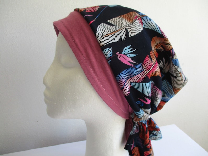Women Cancer Chemo Head Scarf With Elastic Sewing Pattern Pdf Etsy