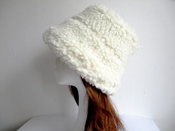 Winter Bucket Hat Sewing Pattern: Faux Sheepskin, 8 Sizes (PDF Pattern)